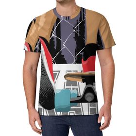 AILLOSA All Over Print TH-166 Kısa Kollu Baskılı Unisex T-shirt