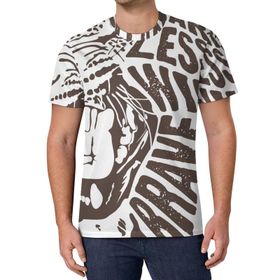 AILLOSA All Over Print TH-182 Kısa Kollu Baskılı Unisex T-shirt