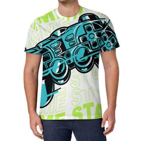 AILLOSA All Over Print TH-186 Kısa Kollu Baskılı Unisex T-shirt