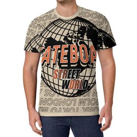 AILLOSA All Over Print TH-195 Kısa Kollu Baskılı Unisex T-shirt