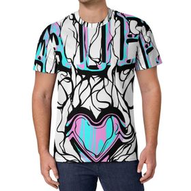 AILLOSA All Over Print TH-292 Kısa Kollu Baskılı Unisex T-shirt