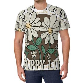 AILLOSA All Over Print TH-328 Kısa Kollu Baskılı Unisex T-shirt