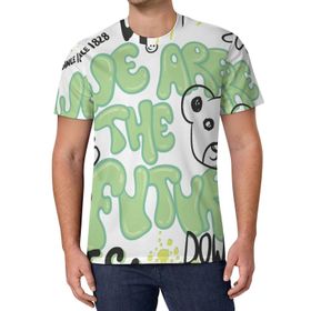 AILLOSA All Over Print TH-349 Kısa Kollu Baskılı Unisex T-shirt