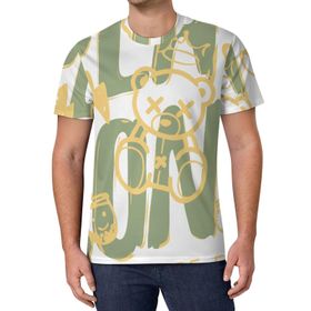 AILLOSA All Over Print TH-361 Kısa Kollu Baskılı Unisex T-shirt