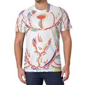 AILLOSA All Over Print TH-400 Kısa Kollu Baskılı Unisex T-shirt