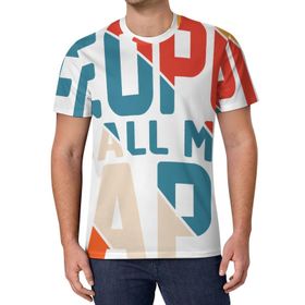 AILLOSA All Over Print TH-402 Kısa Kollu Baskılı Unisex T-shirt