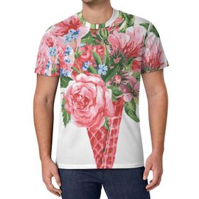 AILLOSA All Over Print TH-423 Kısa Kollu Baskılı Unisex T-shirt