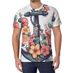 AILLOSA All Over Print TH-433 Kısa Kollu Baskılı Unisex T-shirt