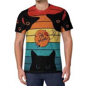 AILLOSA All Over Print TH-443 Kısa Kollu Baskılı Unisex T-shirt