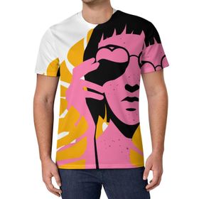 AILLOSA All Over Print TH-452 Kısa Kollu Baskılı Unisex T-shirt
