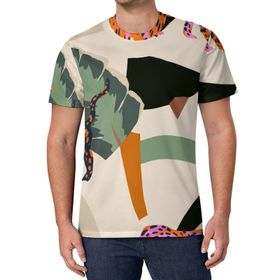 AILLOSA All Over Print YH-103 Kısa Kollu Baskılı Unisex T-shirt