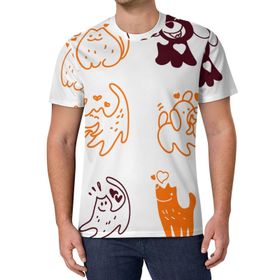 AILLOSA All Over Print YH-172 Kısa Kollu Baskılı Unisex T-shirt