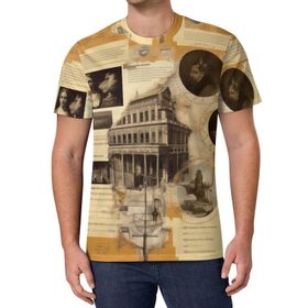 AILLOSA All Over Print YH-2 Kısa Kollu Baskılı Unisex T-shirt