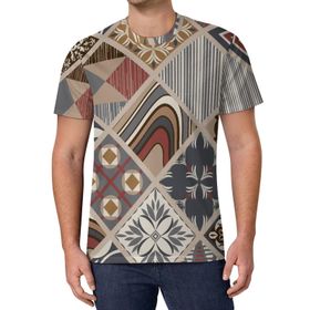 AILLOSA All Over Print YH-246 Kısa Kollu Baskılı Unisex T-shirt
