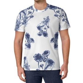 AILLOSA All Over Print YH-268 Kısa Kollu Baskılı Unisex T-shirt