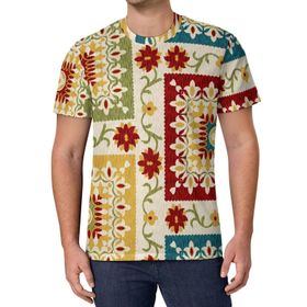 AILLOSA All Over Print YH-297 Kısa Kollu Baskılı Unisex T-shirt