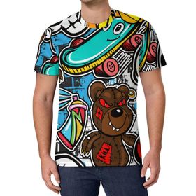 AILLOSA All Over Print YH-339 Kısa Kollu Baskılı Unisex T-shirt