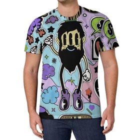 AILLOSA All Over Print YH-385 Kısa Kollu Baskılı Unisex T-shirt