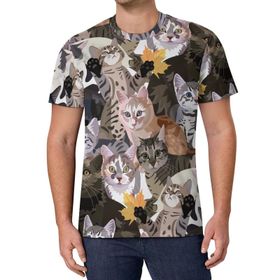 AILLOSA All Over Print YH-386 Kısa Kollu Baskılı Unisex T-shirt