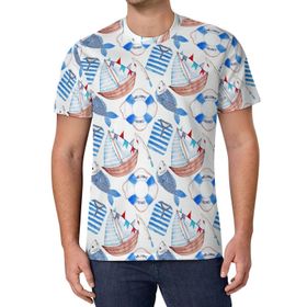 AILLOSA All Over Print YH-411 Kısa Kollu Baskılı Unisex T-shirt