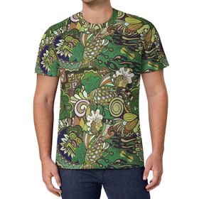 AILLOSA All Over Print YH-446 Kısa Kollu Baskılı Unisex T-shirt