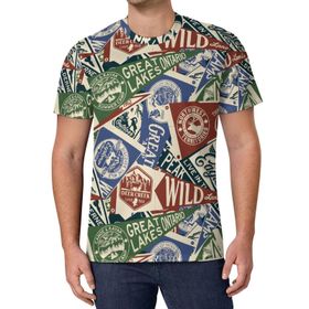 AILLOSA All Over Print YH-466 Kısa Kollu Baskılı Unisex T-shirt