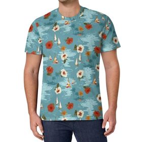 AILLOSA All Over Print YH-469 Kısa Kollu Baskılı Unisex T-shirt