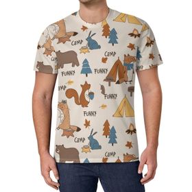 AILLOSA All Over Print YH-470 Kısa Kollu Baskılı Unisex T-shirt