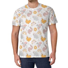 AILLOSA All Over Print YH-527 Kısa Kollu Baskılı Unisex T-shirt