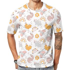 AILLOSA All Over Print YH-527 Kısa Kollu Baskılı Unisex T-shirt