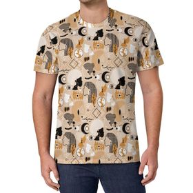 AILLOSA All Over Print YH-529 Kısa Kollu Baskılı Unisex T-shirt