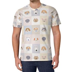 AILLOSA All Over Print YH-534 Kısa Kollu Baskılı Unisex T-shirt