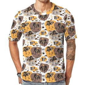AILLOSA All Over Print YH-542 Kısa Kollu Baskılı Unisex T-shirt