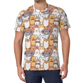 AILLOSA All Over Print YH-547 Kısa Kollu Baskılı Unisex T-shirt