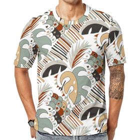 AILLOSA All Over Print YH-587 Kısa Kollu Baskılı Unisex T-shirt