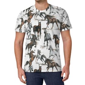 AILLOSA All Over Print YH-596 Kısa Kollu Baskılı Unisex T-shirt