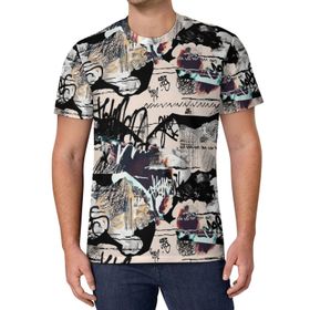 AILLOSA All Over Print YH-599 Kısa Kollu Baskılı Unisex T-shirt