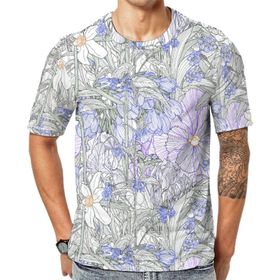 AILLOSA All Over Print YH-607 Kısa Kollu Baskılı Unisex T-shirt