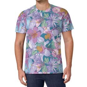 AILLOSA All Over Print YH-616 Kısa Kollu Baskılı Unisex T-shirt