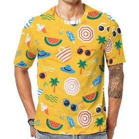 AILLOSA All Over Print YH-632 Kısa Kollu Baskılı Unisex T-shirt