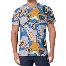 AILLOSA All Over Print YH-658 Kısa Kollu Baskılı Unisex T-shirt