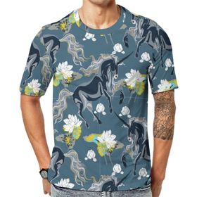 AILLOSA All Over Print YH-670 Kısa Kollu Baskılı Unisex T-shirt