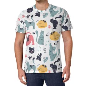 AILLOSA All Over Print YH-673 Kısa Kollu Baskılı Unisex T-shirt