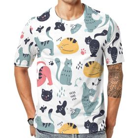 AILLOSA All Over Print YH-673 Kısa Kollu Baskılı Unisex T-shirt