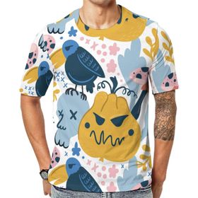 AILLOSA All Over Print YH-680 Kısa Kollu Baskılı Unisex T-shirt