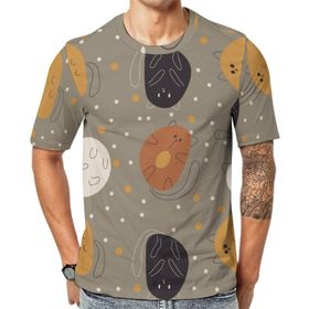 AILLOSA All Over Print YH-688 Kısa Kollu Baskılı Unisex T-shirt