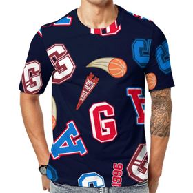 AILLOSA All Over Print YH-693 Kısa Kollu Baskılı Unisex T-shirt