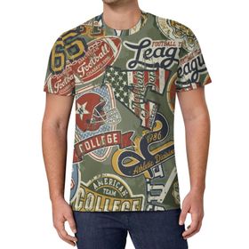 AILLOSA All Over Print YH-697 Kısa Kollu Baskılı Unisex T-shirt