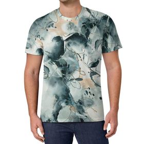 AILLOSA All Over Print YH-77 Kısa Kollu Baskılı Unisex T-shirt