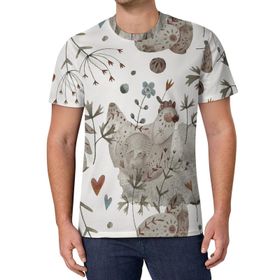 AILLOSA All Over Print YH-82 Kısa Kollu Baskılı Unisex T-shirt